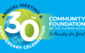 Annual Meeting and 30th Anniversary graphic for the Community Foundation of the Florida keys